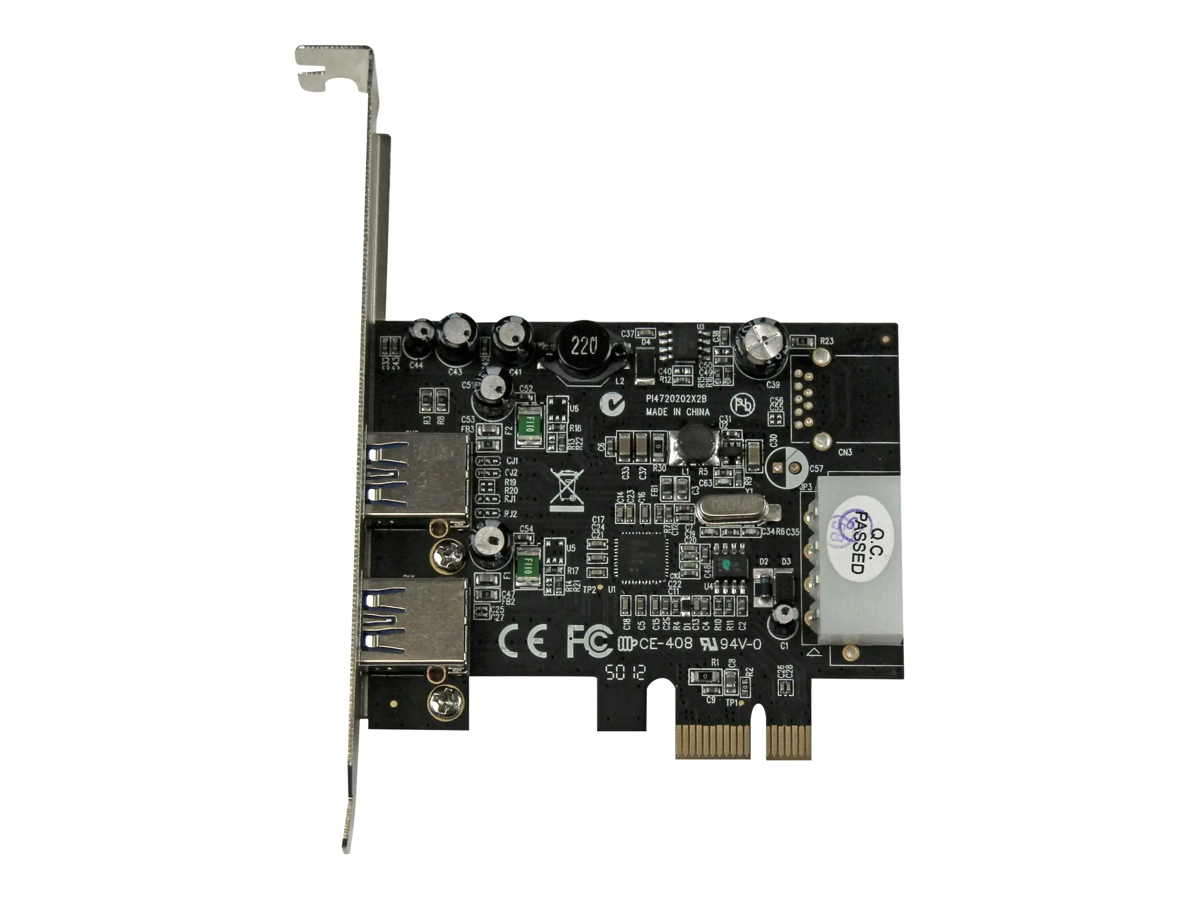 StarTech 2 Port USB 3.0 PCI Express Schnittstellenkarte mit UASP und 4 Pin LP4 Molex - 2-fach SuperSpeed USB PCIe Karte - USB-Adapter - PCIe - USB 3.0 x 2 - für P/N: CFASTRWU3, S251SMU33EP, ST103008U2C, ST53004U1C, ST7300U3M, ST93007U2C, UNI251BMU33