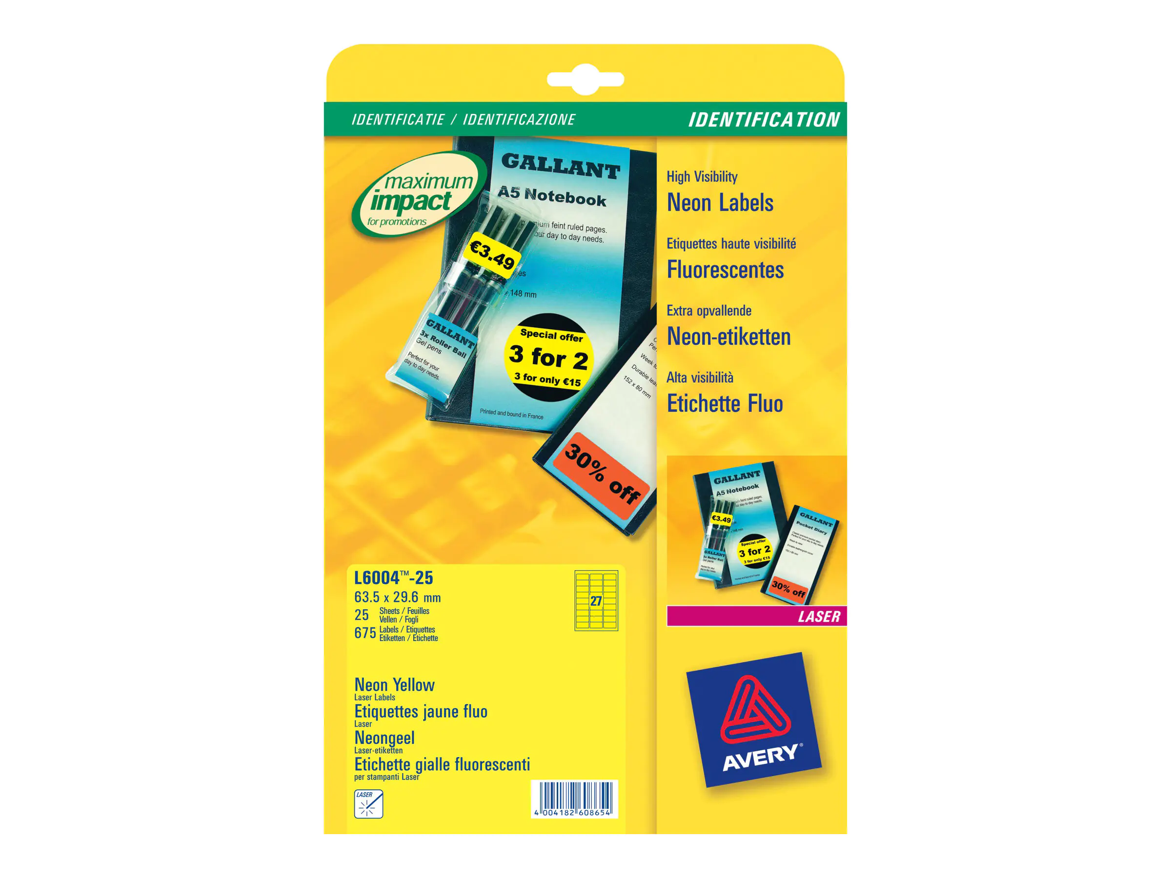 Avery Zweckform A L6004-25