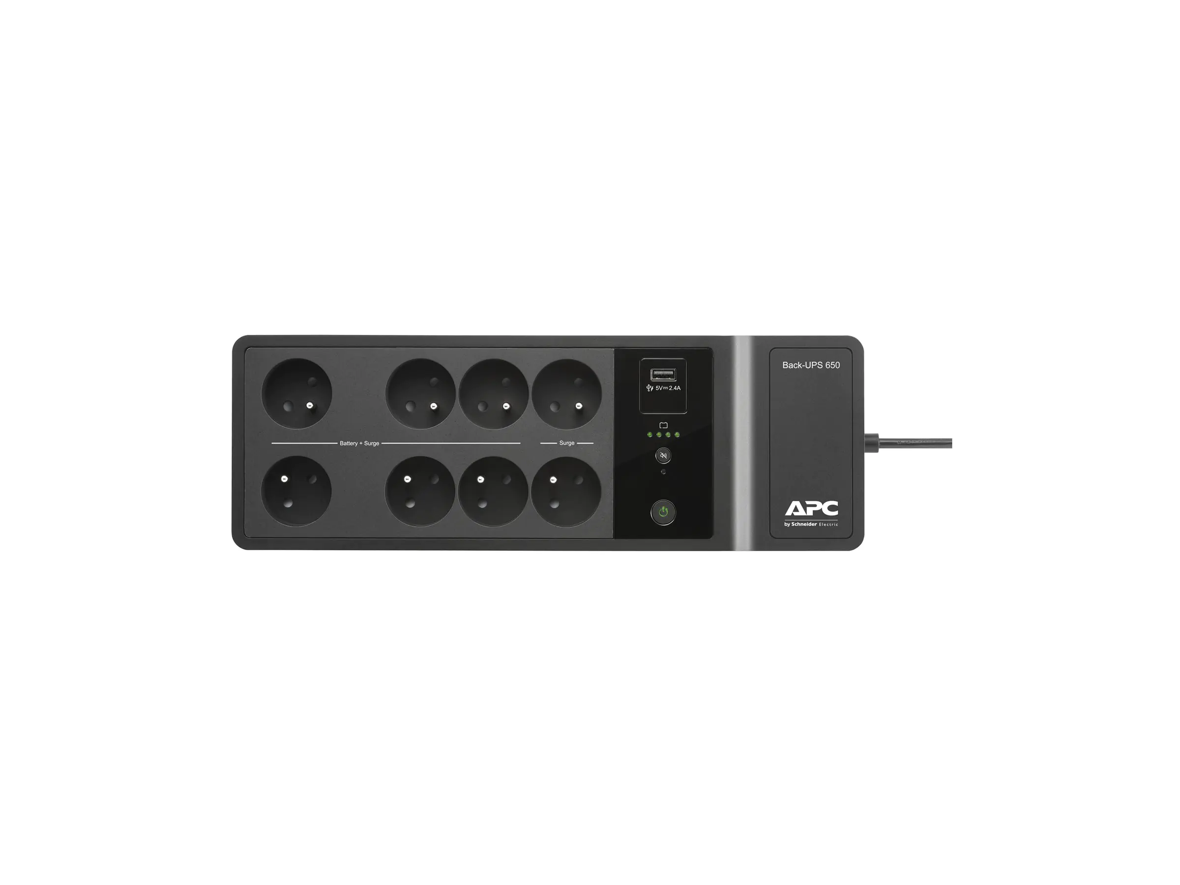 APC Back-UPS BE650G2-CP - USV - Wechselstrom 220-240 V - 400 Watt - 650 VA - Ausgangsanschlüsse: 8