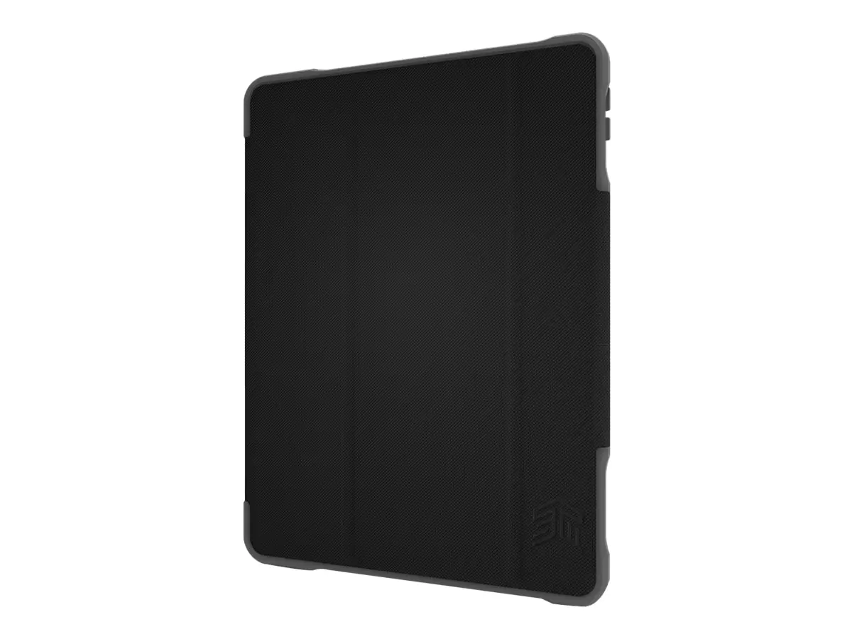 STM dux Plus Duo - Flip-Hülle für Tablet - widerstandsfähig - Polycarbonat, Thermoplastisches Polyurethan (TPU) - Schwarz - für Bildungseinrichtungen - für Apple 10.2-inch iPad (7. Generation, 8. Generation, 9. Generation)