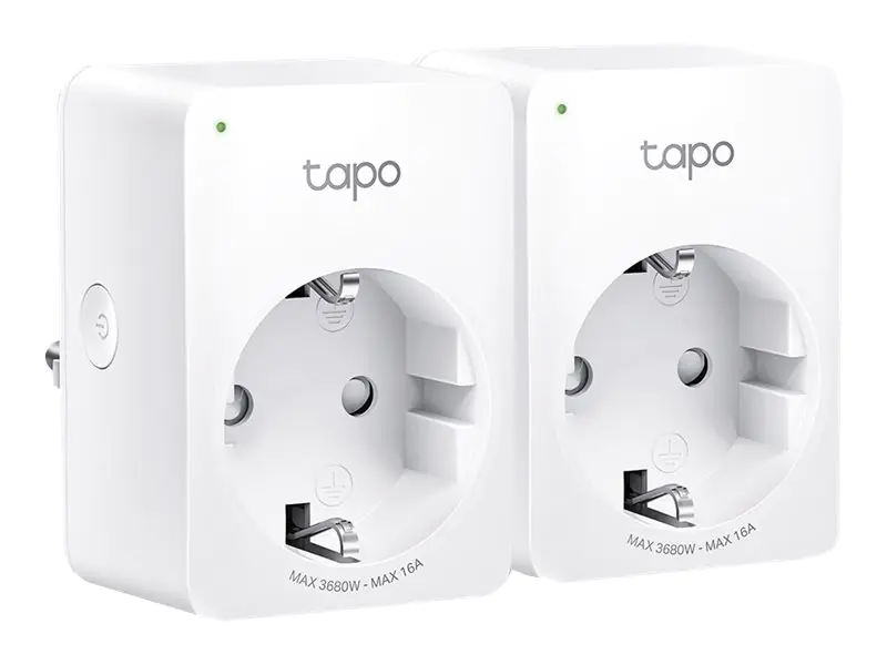 Tapo P110 V1 - Smart-Stecker - mini - kabellos - 802.11b/g/n - 2.4 Ghz (Packung mit 2)