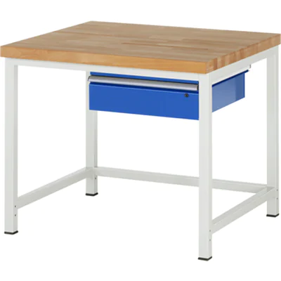RAU Werkbank 8000 1.000 x 840-1.040 x 900 mm (B x H x T) enzianblau