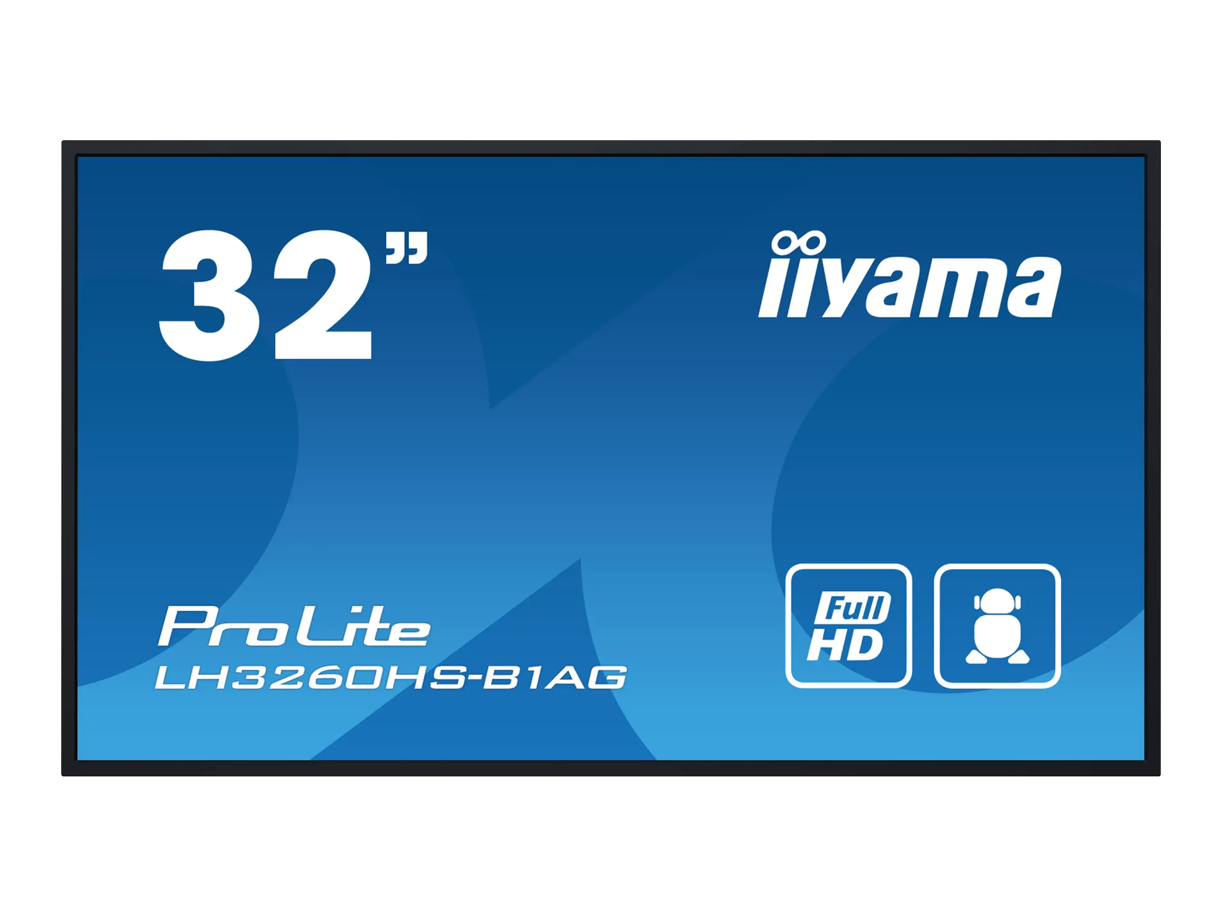iiyama ProLite LH3260HS-B1AG - 81 cm (32") Diagonalklasse (80 cm (31.5") sichtbar) LCD-Display mit LED-Hintergrundbeleuchtung - Digital Signage - mit mit SoC Mediaplayer - 1080p 1920 x 1080 - Edge-Beleuchtung - Schwarz, matte Oberfläche
