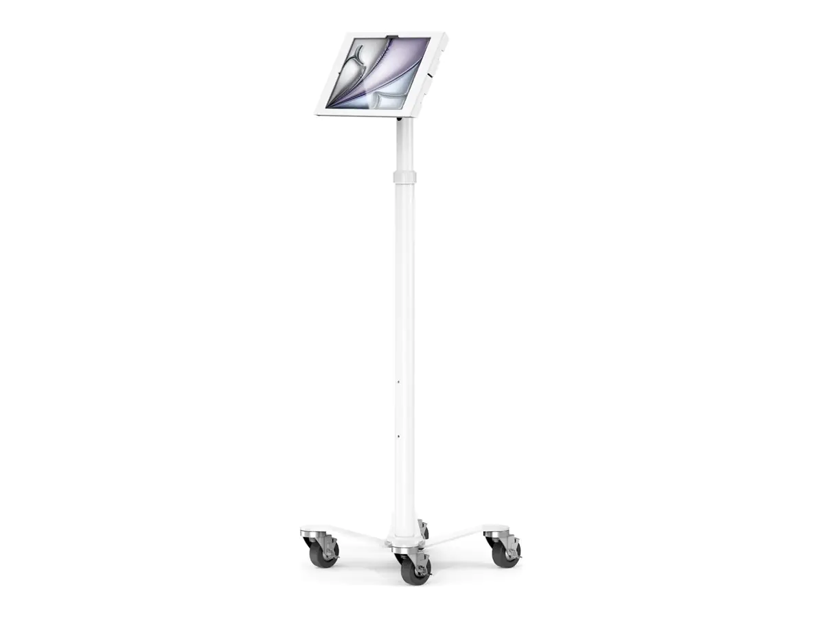 Compulocks iPad Air M2 & M3 13", Apex Enclosure Rolling Cart - Rise Freedom White - Befestigungskit (Gehäuse, Wagenständer) MCRSTDW13APXW