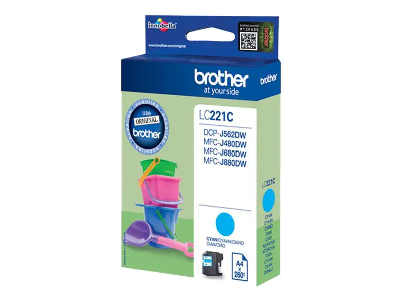 Brother LC221C - Cyan - original - Blisterverpackung