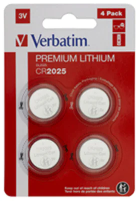 Verbatim CR2025 - Einwegbatterie - CR2025 - Lithium - 3 V - 4 Stück(e) - Silber