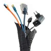 Hagor KSS 5 Meter Schwarz - 19mm Kabelsocke selbstschliessend 5m Laenge Weite aus