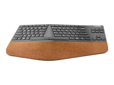 Lenovo Go Split - Tastatur - kabellos - 2.4 GHz - Deutsch - Storm Gray - retail
