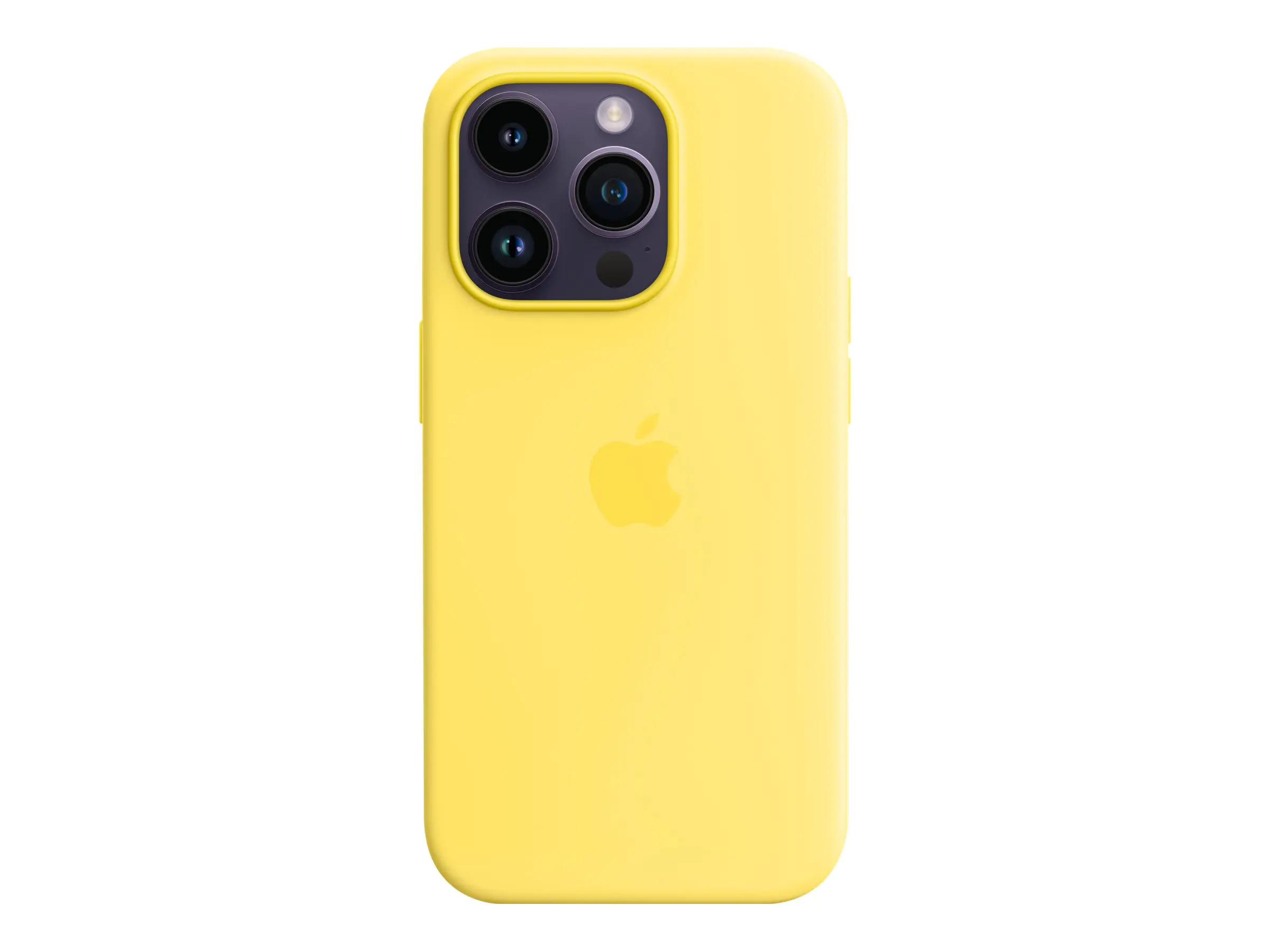 Apple - Hintere Abdeckung für Mobiltelefon - kompatibel mit MagSafe - Silikon - Canary Yellow - für iPhone 14 Pro