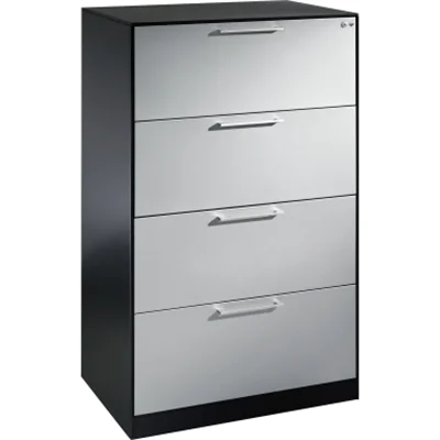 C+P Hängeregistraturschrank Asisto 146223412S10051 A4 2bhg sgr/wsalu