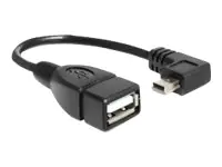Delock - USB-Kabel - Mini-USB, Typ B (M) zu USB (W) - USB 2.0 OTG - 16 cm
