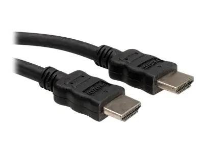 Roline - HDMI-Kabel mit Ethernet - HDMI männlich zu HDMI männlich - 30 m - abgeschirmt - Schwarz