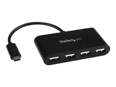 StarTech 4 Port USB-C Hub - Mini Hub - USB C auf 4x USB-A - USB 2.0 Hub - USB Typ C Hub - USB C zu USB Hub - Hub - 4 x USB 2.0 - Desktop