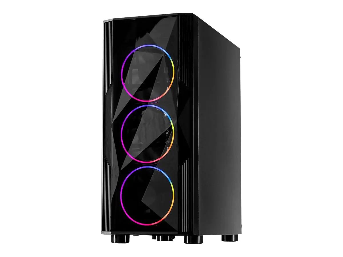 Inter-Tech A-3401 Chevron - Tower Gaming - ATX - keine Spannungsversorgung (ATX) - USB/Audio