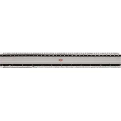 Möbius Ruppert M+R 1830, Schreibtisch-Lineal, Aluminium, Aluminium, cm, Zoll, 300 mm, 1 Stück(e) 18300000