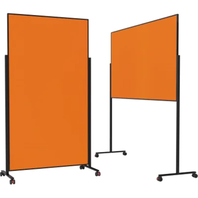 magnetoplan® Moderationstafel Design VarioPin Maße der Oberfläche: 100 x 180 cm (B x H) Filz orange