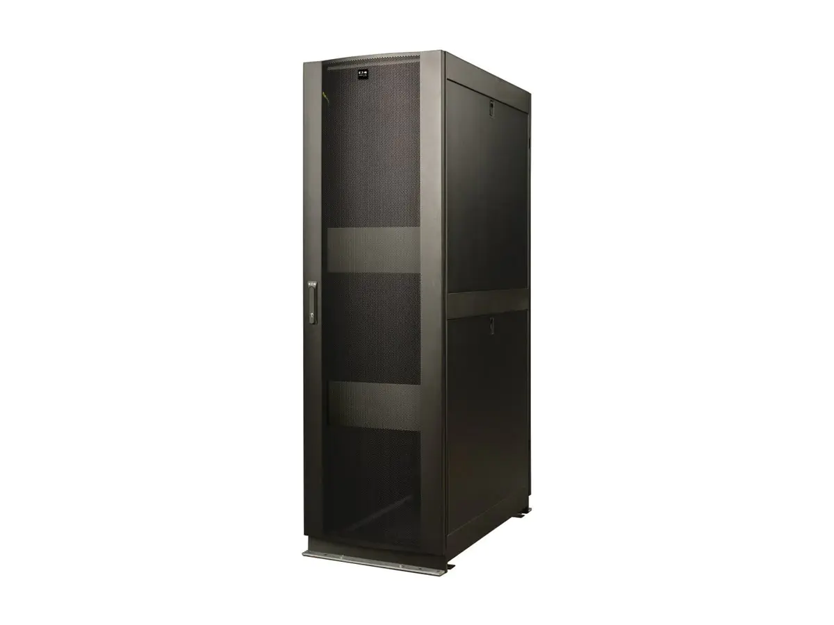 Eaton Tripp Lite Series 42U Rack Enclosure Server Cabinet w/ Doors & Sides Seismic - Schrank Netzwerkschrank - Schwarz - 42HE - 48.3 cm (19") SR42UBZ4