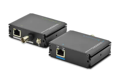 DIGITUS DN-82060 - Netzwerkextender - 100Mb LAN - 10Base-T, 100Base-TX - RJ-45 - bis zu 500 m