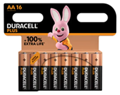 Duracell Plus-AA(MN1500/LR6) CP16