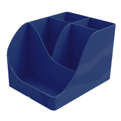 Exacompta Stifteköcher PEN-WAVE Bee Blue 11,9 x 10,9 x 15,5 cm (B x H x T) Polystyrol, recycelt marineblau