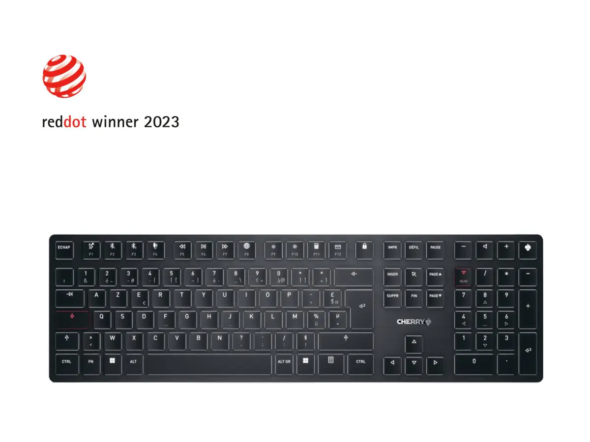 Cherry KW X ULP - Tastatur - hintergrundbeleuchtet G8U-27000LTBFR-2