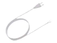 Bachmann - Stromkabel - Eurostecker (S) zu ohne Stecker 25 mm abisoliert - 2.5 A - 2 m - geformt - weiß