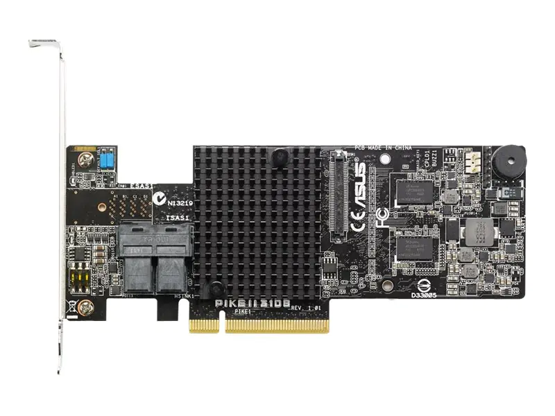 ASUS PIKE II 3108-8I/16PD/2G - Speichercontroller (RAID) - 8 Sender/Kanal - SATA 6Gb/s / SAS 12Gb/s Low-Profile - 12 Gbit/s - RAID 0, 1, 5, 6, 10, 50, 60 - PCIe 3.0 x8