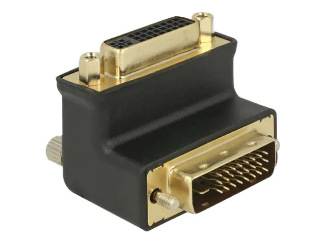 DeLOCK - DVI-Adapter - DVI-D (M) bis DVI-I (W) gewinkelt