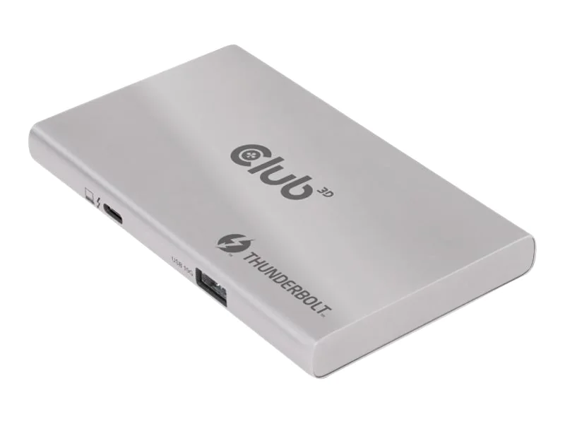 Club 3D Thunderbolt 4 Portable 5-in-1 Hub with Smart Power - Dockingstation - Thunderbolt 4 - 100 Watt