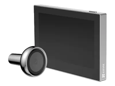 Ezviz The Hp2 is a wire-free smart peephole camera with2200mAh rechargeable lithium - Netzwerk
