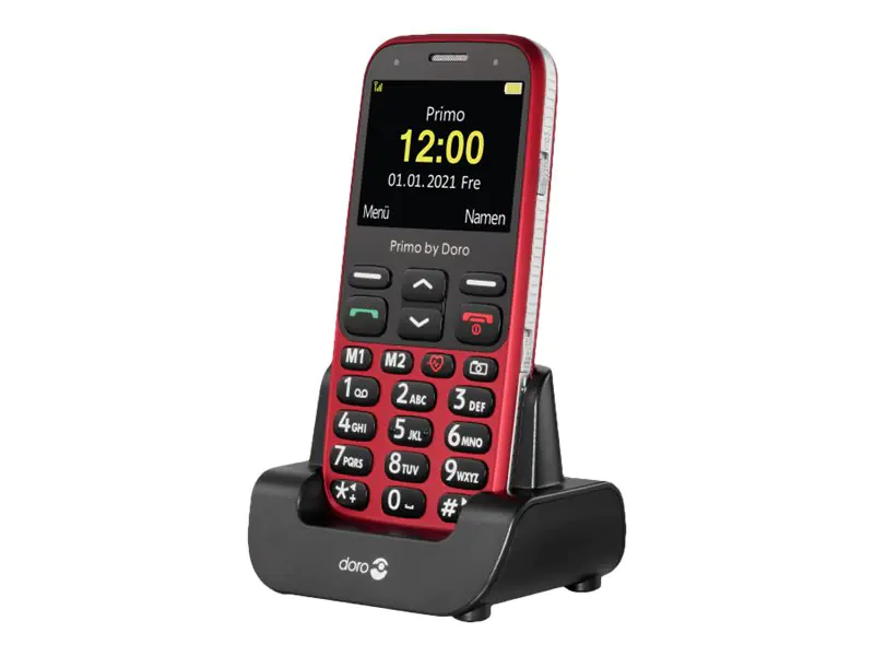 Doro Primo 368 - Feature phone - microSD slot - LCD-Anzeige - 320 x 240 Pixel - rear camera 3 MP - Rot