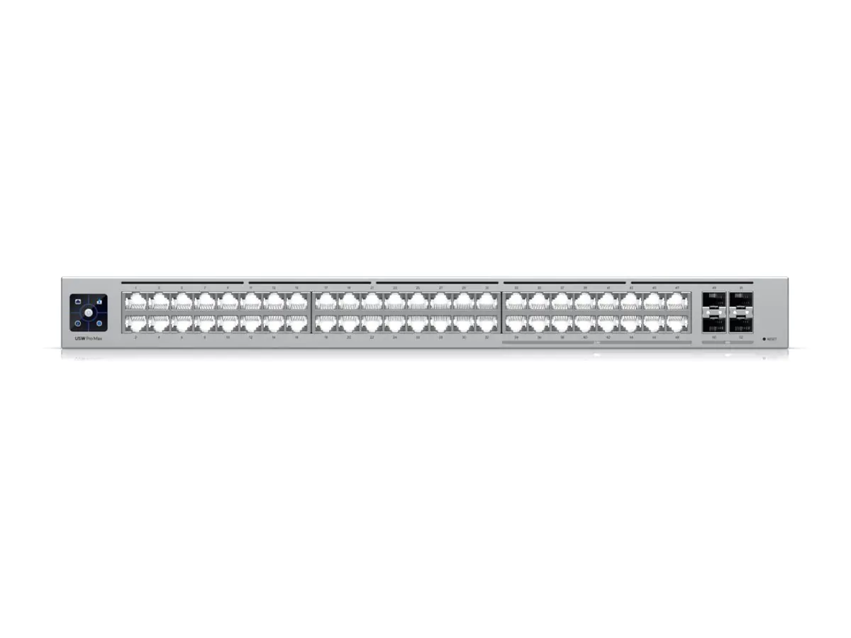 UbiQuiti UniFi Switch Pro Max 48 - Switch - L3 - managed - 32 x 10/100/1000 + 16 x 2.5GBase-T + 4 x 10 Gigabit Ethernet - Desktop, an Rack montierbar