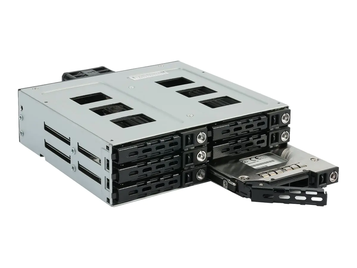 Fantec MR-SA1262-12G - Internes RAID-Gehäuse - 2.5" (6.4 cm) - SATA 6Gb/s / SAS 12Gb/s - Schwarz