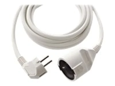 REV - Spannungsversorgungs-Verlängerungskabel (W) (M) - Wechselstrom 250 V - 5 m - weiß