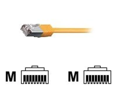 equip - Patch-Kabel - RJ-45 (M) zu RJ-45 (M) - 10 m - SSTP-Kabel - CAT 6 - halogenfrei, geformt, verseilt - Gelb