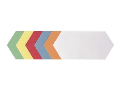 Franken GmbH FRANKEN - Moderationskarte - Rhombus - 20.5 x 9.5 cm - weiß, Gelb, Rot, grün, orange, Hellblau (Packung mit 500) UMZ 920 99