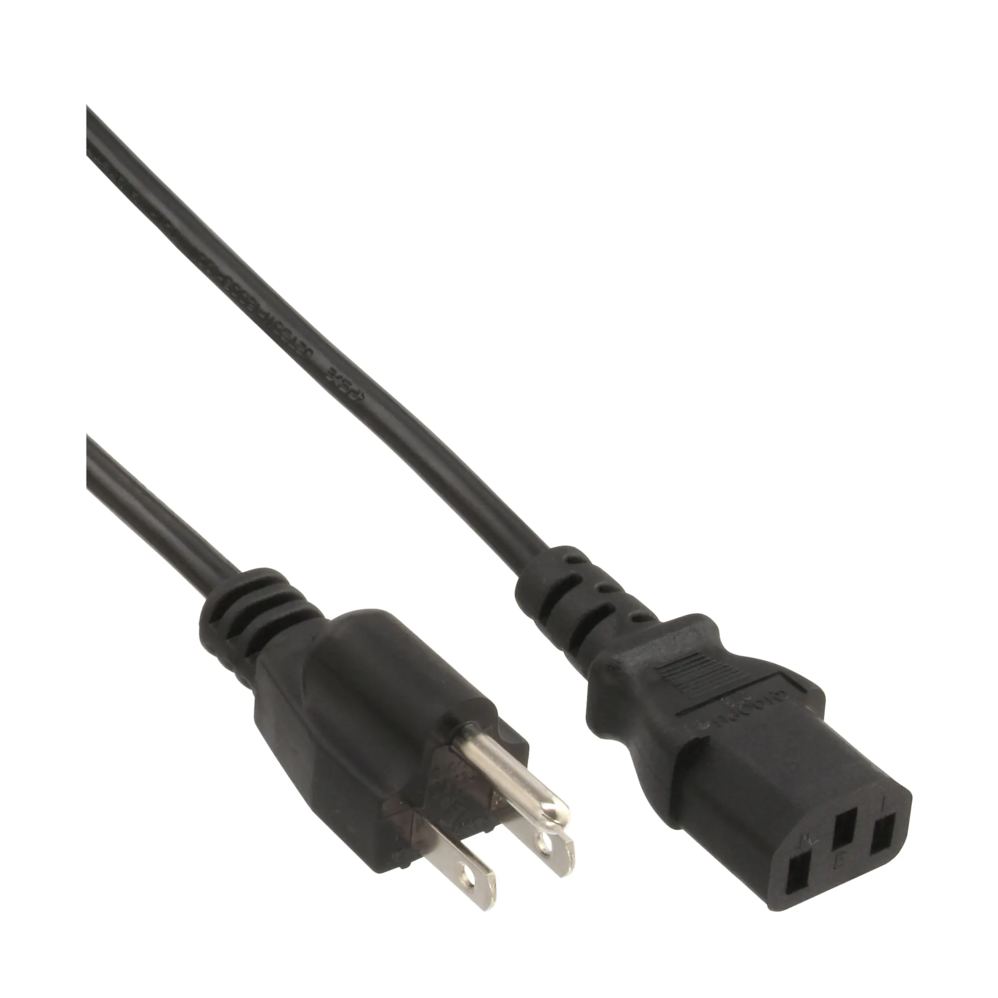 InLine - Stromkabel - NEMA 5-15 (S) bis IEC 60320 C13 - 5 m - Schwarz - Japan