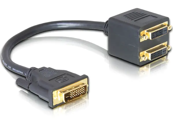 Delock - DVI-Adapter - DVI-D (M) zu DVI-D (W) - 20 cm