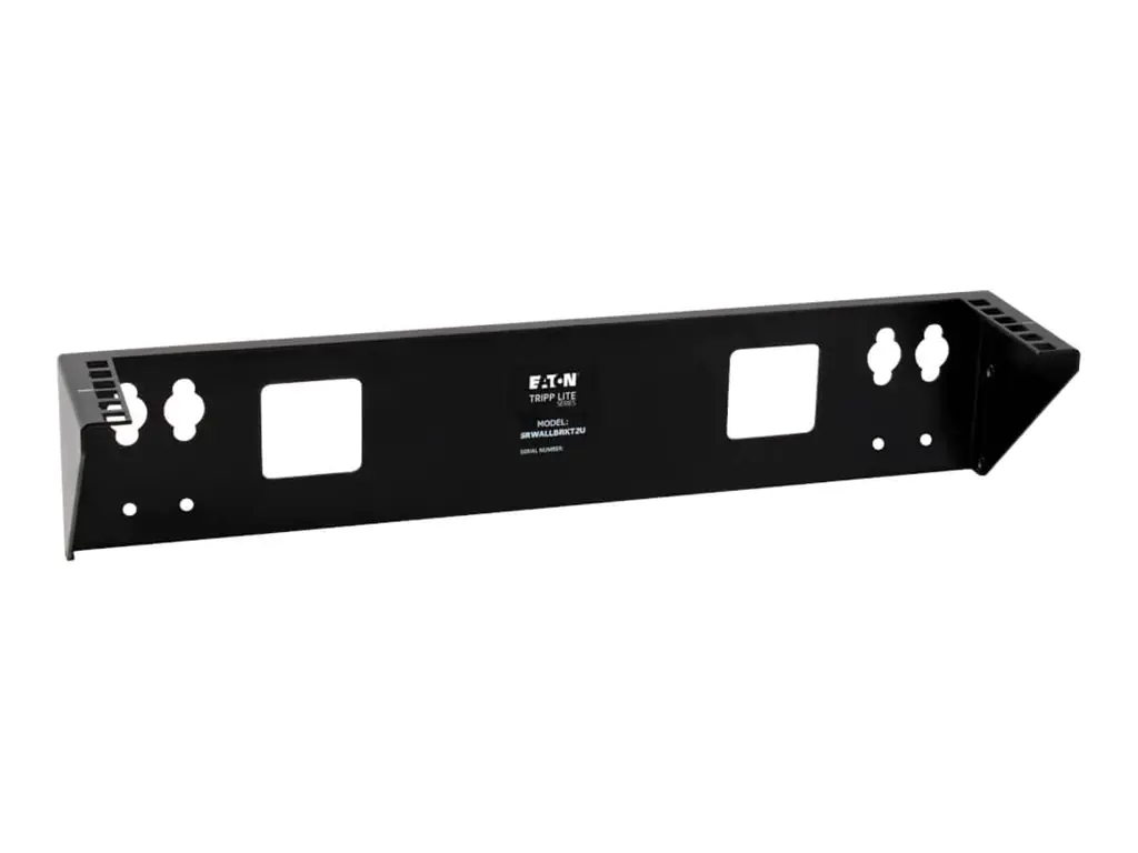 Eaton Tripp Lite Series Wallmount Rack 2U Vertical Rack Bracket 175lb Capacity - Halterung - geeignet für Wandmontage - Schwarz - 2U - 48.3 cm (19") SRWALLBRKT2U