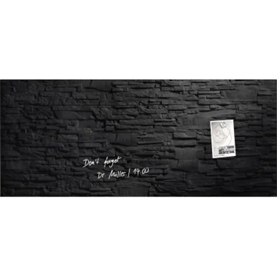 SIGEL Magnetboard Artverum GL249 1.300x550x15mm Glas Schiefer-Stone