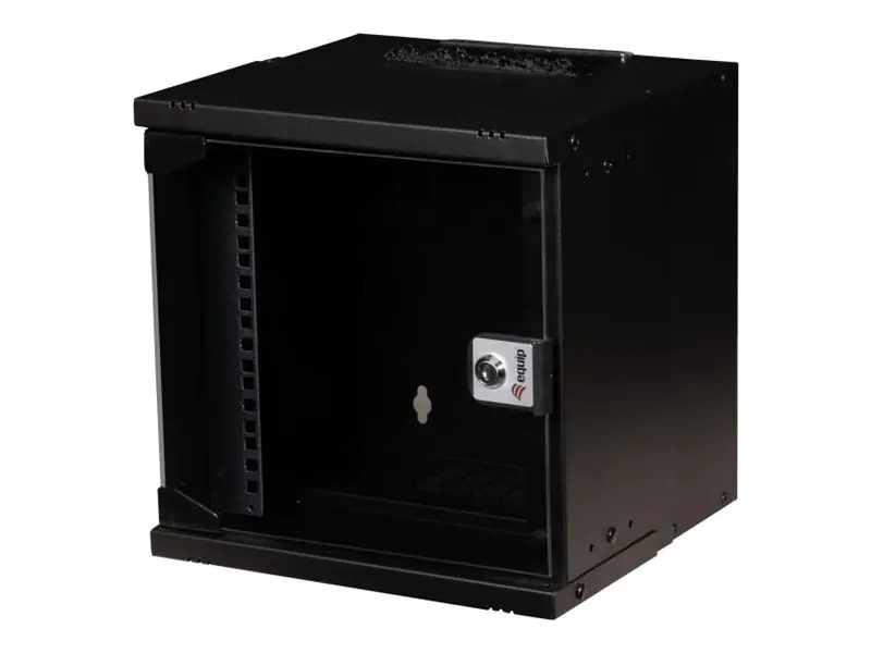 Equip Eco Mount - Gehäuse - 300 x 300 mm - geeignet für Wandmontage - RAL 9005, Schwarz - 6U - 25.4 cm (10") EWM-06-3030-B