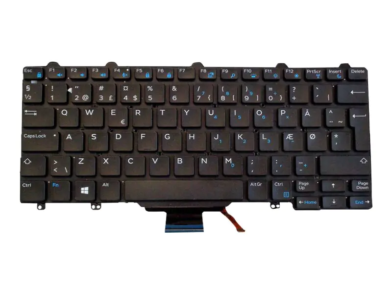 Origin Storage Dell - Ersatztastatur Notebook - Dänisch - für