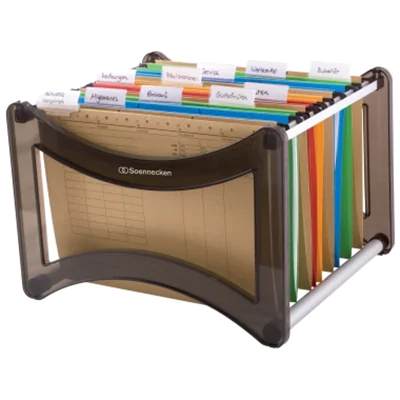 Soennecken Hängekorb 2052 für DIN A4 transluzent schwarz