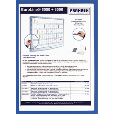 Franken Dokumentenhalter ITSA4S 03 DIN A4 0,32mm sk blau