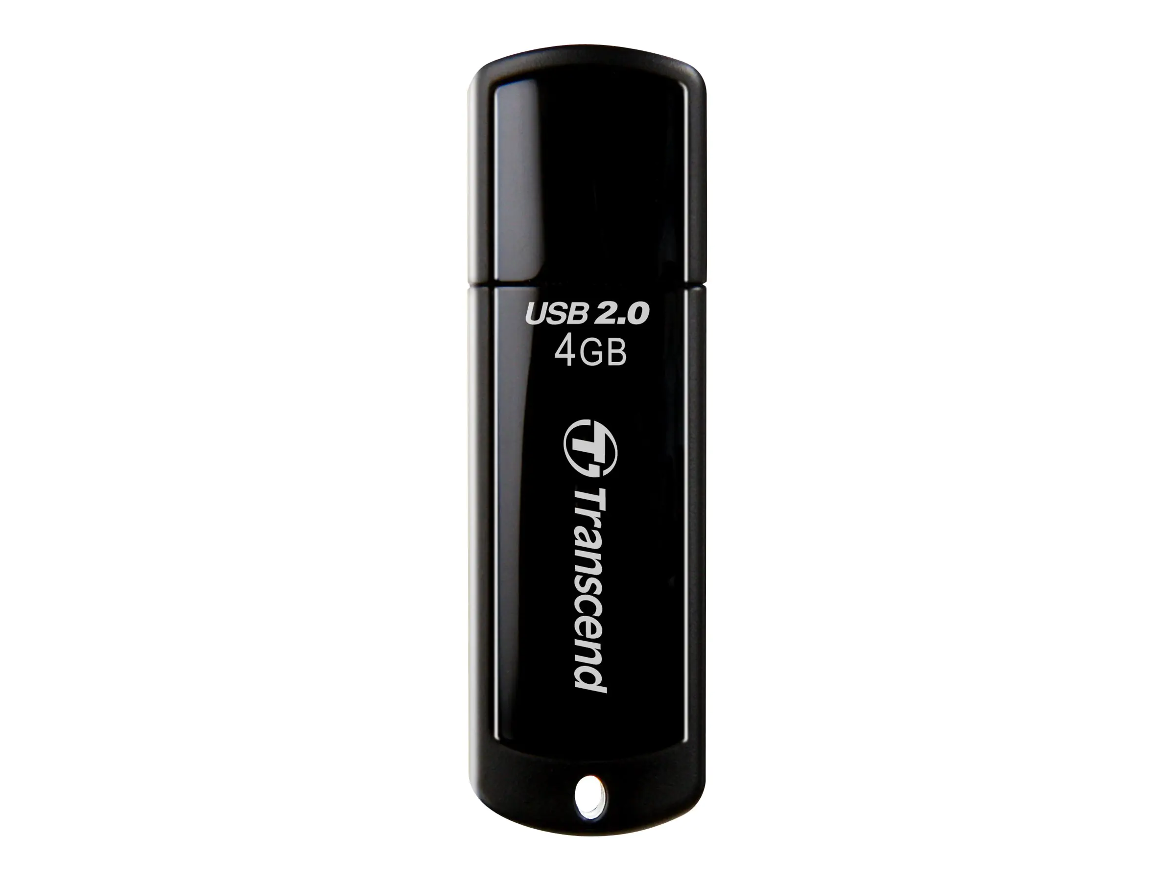 Transcend JetFlash 350 - USB-Flash-Laufwerk - 4 GB - USB 2.0 - Schwarz