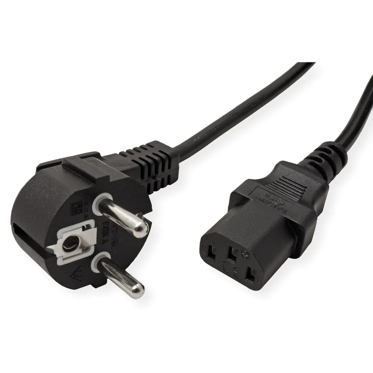 ROLINE Value Netzkabel CEE 7/7 - C13 - Strom /Netzteil - Kabel - Strom/Netzteil