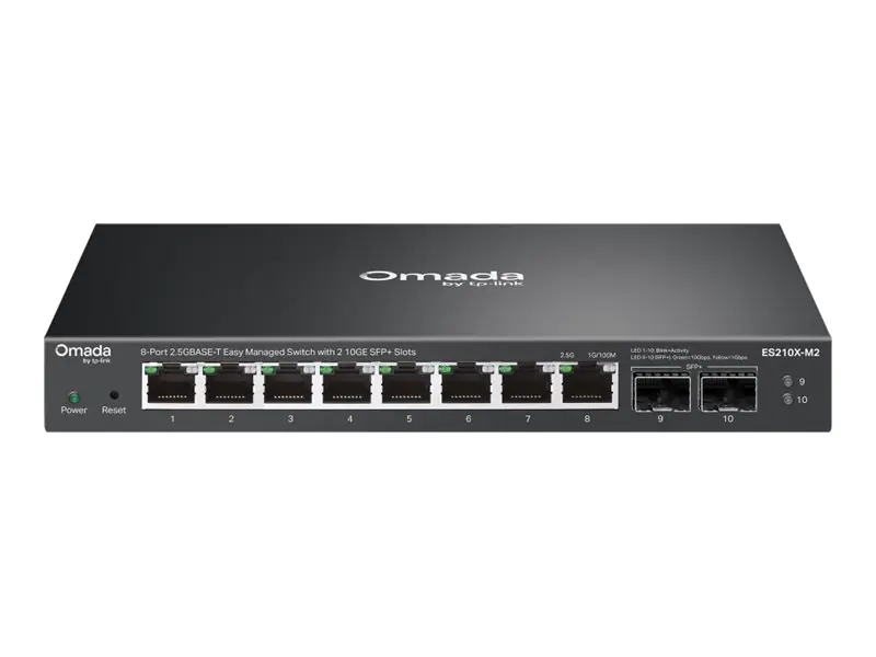 TP-LINK Omada ES210X-M2 V1 - Switch - L2+ - managed - 8 x 2.5GBase-T + 2 x 10 Gigabit SFP+