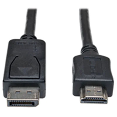 Eaton Tripp Lite Series DisplayPort to HDMI Adapter Cable (M/M), 20 ft. (6.1 m) - Adapterkabel - DisplayPort männlich zu HDMI männlich - 6.1 m - Schwarz