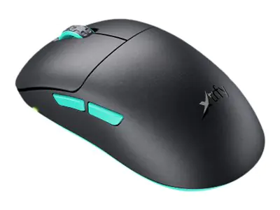 Xtrfy M8 - Maus - optisch - 5 Tasten - kabellos - 2.4 GHz - kabelloser Empfänger (USB) - Schwarz