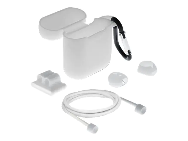 Delock - Zubehörkit für kabellose Kopfhörer - weiß - für Apple AirPods (1. Generation, 2. Generation)